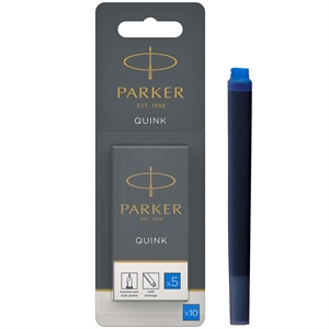 Parker Refill Long fountain Cartridges washable blue ink (5)